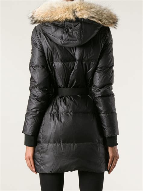 michael kors black winter coat|Michael Kors padded coat women's.